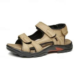 Men's Outdoor Hiking Sandals - Adjustable Straps, Non-Slip Sole, Comfortable Athletic Summer Footwear for Trekking and Beach