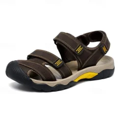 Men's Outdoor Hiking Sandals - Durable Open-Toe Design, Adjustable Straps, Anti-Slip Sole, Lightweight Sport Shoes for Summer Adventures