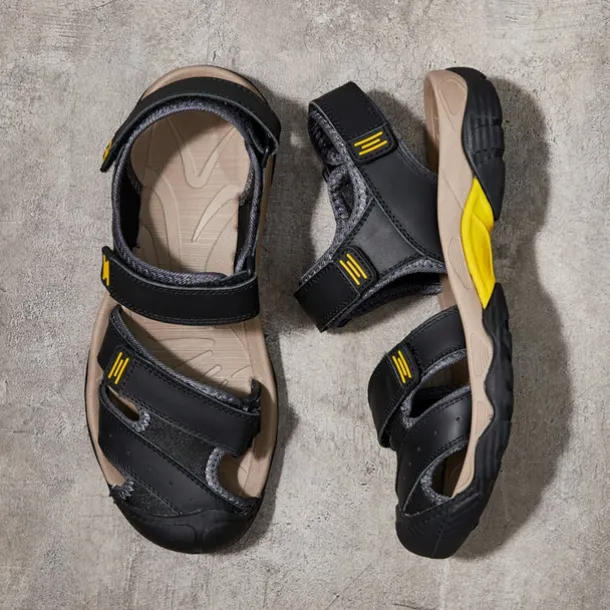 Men's Outdoor Hiking Sandals - Durable Open-Toe Design, Adjustable Straps, Anti-Slip Sole, Lightweight Sport Shoes for Summer Adventures
