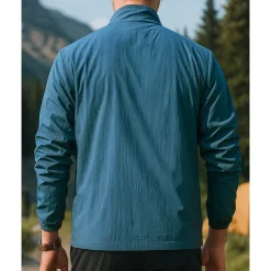 Men's Outdoor Jacket Hiking Jacket Sport Jacket Outdoor Waterproof Windproof Breathable Quick Dry Hiking Outfits Hiking Clothes Spring Autumn / Fall Jacket Tennis Golf Running Solid Color Dark Grey