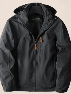 Men's Outdoor Jacket Transition Jacket Daily Wear Windproof Quick Dry Spring & Fall Solid Color Casual Daily Lapel Regular Loose Fit Black Blue Khaki Army Green Gray Jacket