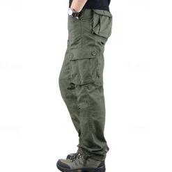 Men's Outdoor Pants Cargo Pants Hiking Pants Trousers Military Outdoor Regular Fit Waterproof Breathable Quick Dry Pants / Trousers Army Yellow Black Cotton Hunting Climbing Camping / Hiking / Caving