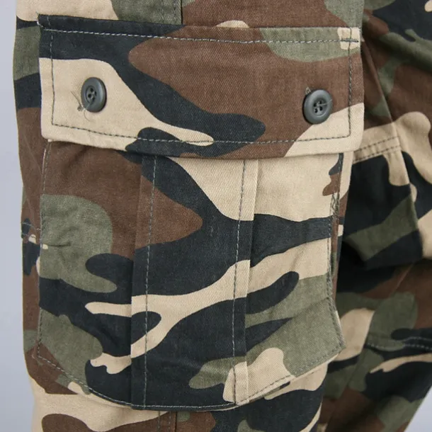 Men's Outdoor Pants Cargo Pants Hiking Pants Trousers Military Camouflage Outdoor Regular Fit Waterproof Breathable Quick Dry Pants / Trousers Forest Green Black+Grey Cotton Hunting Climbing Camping