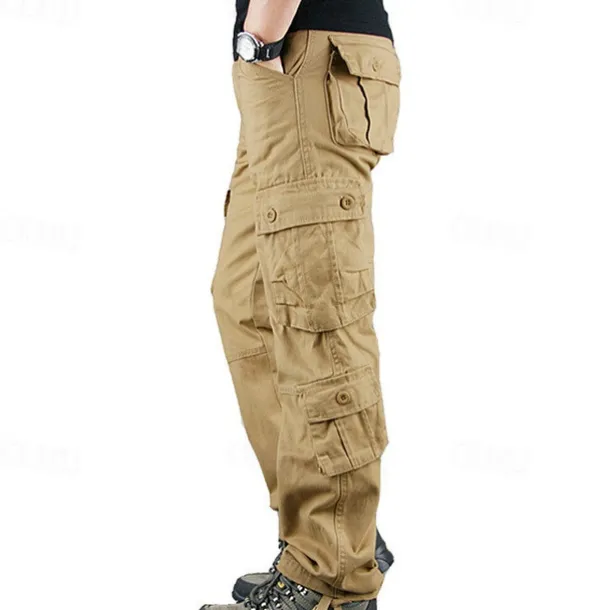 Men's Outdoor Pants Cargo Pants Hiking Pants Trousers Military Camouflage Outdoor Regular Fit Waterproof Breathable Quick Dry Pants / Trousers Forest Green Black+Grey Cotton Hunting Climbing Camping