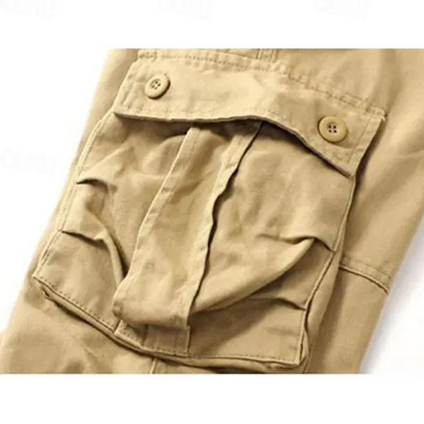 Men's Outdoor Pants Cargo Pants Hiking Pants Trousers Military Camouflage Outdoor Regular Fit Waterproof Breathable Quick Dry Pants / Trousers Forest Green Black+Grey Cotton Hunting Climbing Camping