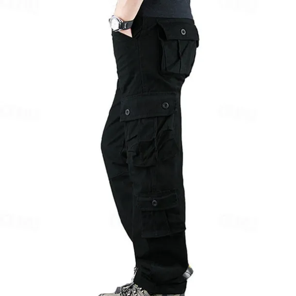 Men's Outdoor Pants Cargo Pants Hiking Pants Trousers Military Camouflage Outdoor Regular Fit Waterproof Breathable Quick Dry Pants / Trousers Forest Green Black+Grey Cotton Hunting Climbing Camping