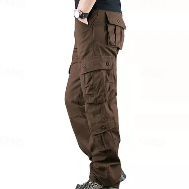 Men's Outdoor Pants Cargo Pants Hiking Pants Trousers Military Camouflage Outdoor Regular Fit Waterproof Breathable Quick Dry Pants / Trousers Forest Green Black+Grey Cotton Hunting Climbing Camping