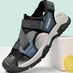 Men's Outdoor Sport Sandals with Adjustable Velcro Straps, Breathable Mesh Upper and Durable Sole for Hiking, Beach and Casual Summer Activities