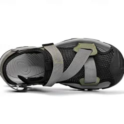 Men's Outdoor Sport Sandals with Adjustable Velcro Straps, Breathable Mesh Upper and Durable Sole for Hiking, Beach and Casual Summer Activities