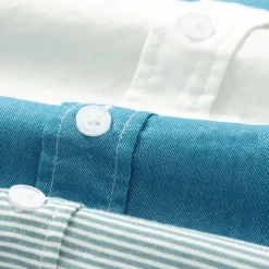 Men's Oxford Shirt Light Khaki Light Grey Dark Grey Blue White Long Sleeve Color Block Button Down Collar School Wedding Buttons Clothing Apparel Neutral Fashion Daily