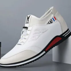 Men's Oxfords Walking Business Casual Outdoor Daily PU Breathable Lace-up Black White Slogan Summer Spring