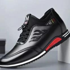 Men's Oxfords Walking Business Casual Outdoor Daily PU Breathable Lace-up Black White Slogan Summer Spring