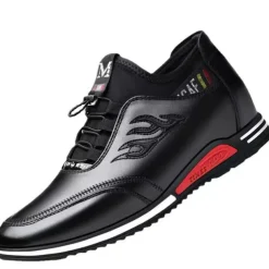 Men's Oxfords Walking Business Casual Outdoor Daily PU Breathable Lace-up Black White Slogan Summer Spring