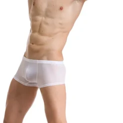 Men's 1pack Underwear Boxers Underwear Basic Polyester Pure Color Low Waist Light Blue Black