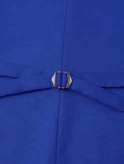 Men's Party Fall Wedding Suits Navy Blue Royal Blue Dress Solid Colored Standard Fit 3 Piece Single Breasted Two-buttons