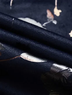 Men's Party Party Evening Wear Suits Shawl Lapel Black Dark Navy Party Luxury Printed Tailored Fit 2 Piece Single Breasted One-button