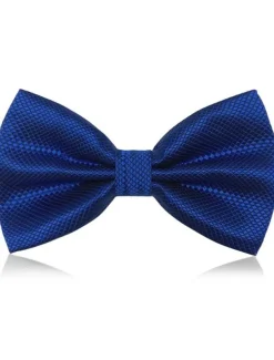 Men's Party Work Bow Tie - Plaid 1 PC Formal bow tie male solid color marriage bow ties for men butterfly cravat bowtie butterflies Gentlemen Tuxedo Classic Pure Color Party