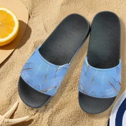 Men's Patchwork Designed Slide Sandals – Casual & Stylish Style for Men in Beach Vacations, Poolside Relaxing & Daily Summer Wear