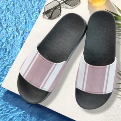 Men's Patchwork Designed Slide Sandals – Casual & Stylish Style for Men in Beach Vacations, Poolside Relaxing & Daily Summer Wear