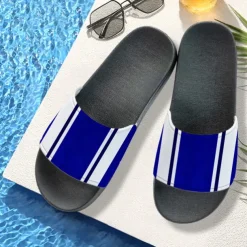 Men's Patchwork Designed Slide Sandals – Casual & Stylish Style for Men in Beach Vacations, Poolside Relaxing & Daily Summer Wear