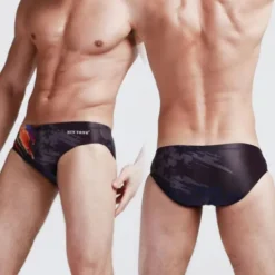 Men's 1pcs Swim Briefs Swimwear Basic 85% Polyester 15% Spandex Dropped Blue red Pink