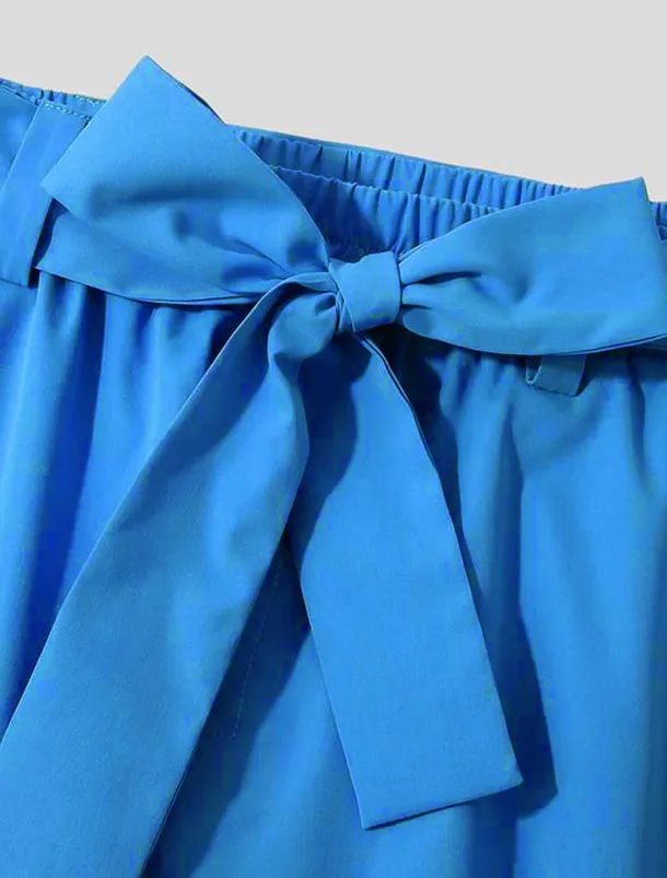 Men's Pink Pants Cropped Pants Harem Pants Casual Pants Pocket Elastic Waist Plain Comfort Breathable Ankle-Length Casual Daily Holiday Stylish Classic Style Black Pink