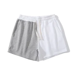 Men's Pink Shorts Athletic Shorts Active Shorts Sweat Shorts Pocket Color Block Comfort Breathable Outdoor Daily Going out Fashion Casual Dark Khaki White & Blue