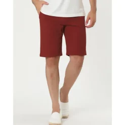 Men's Pink Shorts Shorts Chino Shorts Dress Shorts Bermuda shorts Pocket Plain Comfort Breathable Outdoor Daily Going out Fashion Casual Black Pink