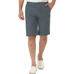 Men's Pink Shorts Shorts Chino Shorts Dress Shorts Bermuda shorts Pocket Plain Comfort Breathable Outdoor Daily Going out Fashion Casual Black Pink