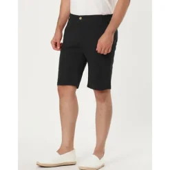 Men's Pink Shorts Shorts Chino Shorts Dress Shorts Bermuda shorts Pocket Plain Comfort Breathable Outdoor Daily Going out Fashion Casual Black Pink