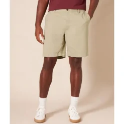 Men's Pink Shorts Summer Shorts Work Shorts Casual Shorts Buttons Pocket Plain Comfort Formal Party Work Fashion Classic Style Pink Khaki