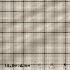 Men's Plaid Dress Pants Mid Waist Business Casual Formal Dailywear Pocket Summer Spring Fall Beige