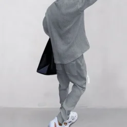 Men's Plain Basic Sweatshirts Sweatshirt Tracksuit Sweatsuit Long Sleeve Sweatshirt V Neck Streetwear Basic Casual Sports & Outdoor Daily Holiday 2 Piece Fall & Winter