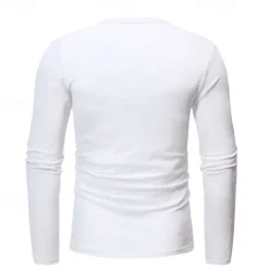 Men's Plain Basic Sweatshirts Sweatshirt Tracksuit Sweatsuit Long Sleeve Sweatshirt Henley Streetwear Basic Casual Sports & Outdoor Daily Holiday 2 Piece Spring & Fall