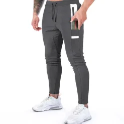 Men's Pocket Drawstring Color Block Breathable Moisture Wicking Athletic Athleisure Black Dark Gray Stretchy