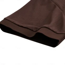 Men's Polo Golf Shirt Casual Holiday Ribbed Polo Collar Short Sleeve Fashion Basic Stripe Plain Button Quick Dry Summer Regular Fit Light Blue White Purple Khaki Polo