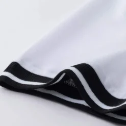 Men's Polo Shirt Collarless Golf Shirts Casual Holiday Stand Collar Short Sleeve Fashion Basic Plain Button Summer Regular Fit Black White Burgundy Polo Shirt