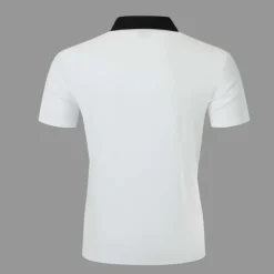 Men's Polo Shirt Golf Shirt Casual Holiday Classic Short Sleeve Fashion Basic Color Block Button Summer Regular Fit Red Emerald Green Dark Blue Black-white Polo Shirt