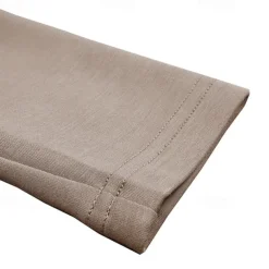 Men's Polo Shirt Quarter Zip Polo Street Vacation Quarter Zip Long Sleeve Fashion Basic Solid Color Pocket Spring & Fall Regular Fit Black White Burgundy Navy Blue Khaki Army Green Polo Shirt