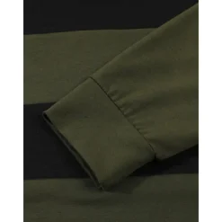 Men's Polo Shirts Golf Polos Shirts Business Casual Lapel Classic Long Sleeve Fashion Basic Color Block Stripes Buttons Fall Winter Regular Fit Deep Green Black White Gray Polo Shirts