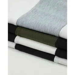 Men's Polo Shirts Golf Polos Shirts Business Casual Lapel Classic Long Sleeve Fashion Basic Color Block Stripes Buttons Fall Winter Regular Fit Deep Green Black White Gray Polo Shirts