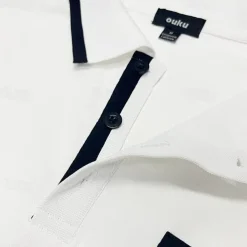 Men's Polo Shirts Golf Shirt Casual Sports Lapel Short Sleeve Fashion Basic Color Block Patchwork Front Pocket Summer Regular Fit White Red Navy Blue Blue Gray Polo Shirts