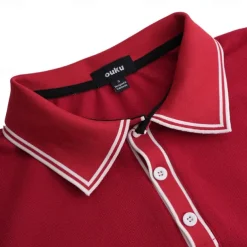 Men's Polo Shirts Golf Shirt Work Business Ribbed Polo Collar Classic Short Sleeve Basic Modern Solid Color Patchwork Buttons Spring & Summer Regular Fit Light Blue Black Burgundy Navy Blue Royal