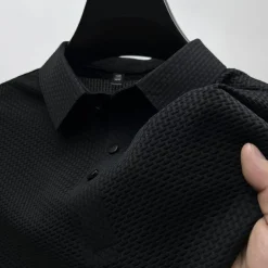 Men's Polo Shirts Golf Shirt Casual Holiday Classic Short Sleeve Fashion Basic Plain Buttons Summer Regular Fit Navy Black White Yellow Green Dark Blue Polo Shirts