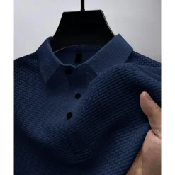 Men's Polo Shirts Golf Shirt Casual Holiday Classic Short Sleeve Fashion Basic Plain Buttons Summer Regular Fit Navy Black White Yellow Green Dark Blue Polo Shirts