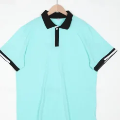Men's Polo Shirts Sports Polo Shirts Casual Sports Ribbed Polo Collar Short Sleeve Fashion Basic Solid Color Classic Style Summer Regular Fit Black White Light Green Red Light Blue Polo Shirts