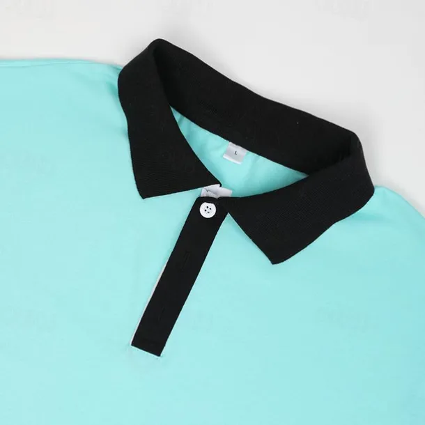 Men's Polo Shirts Sports Polo Shirts Casual Sports Ribbed Polo Collar Short Sleeve Fashion Basic Solid Color Classic Style Summer Regular Fit Black White Light Green Red Light Blue Polo Shirts