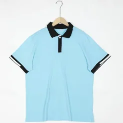 Men's Polo Shirts Sports Polo Shirts Casual Sports Ribbed Polo Collar Short Sleeve Fashion Basic Solid Color Classic Style Summer Regular Fit Black White Light Green Red Light Blue Polo Shirts