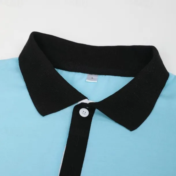 Men's Polo Shirts Sports Polo Shirts Casual Sports Ribbed Polo Collar Short Sleeve Fashion Basic Solid Color Classic Style Summer Regular Fit Black White Light Green Red Light Blue Polo Shirts