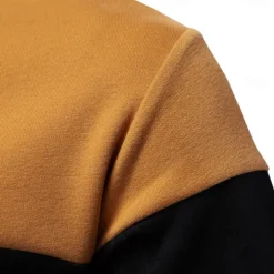 Men's Polo Sweatshirt Yellow Army Green Red Blue Green Lapel Color Block Casual Daily Sports Casual Spring & Fall Clothing Apparel Hoodies Sweatshirts Long Sleeve